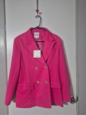 Nique Hot Pink Double-Breasted Blazer